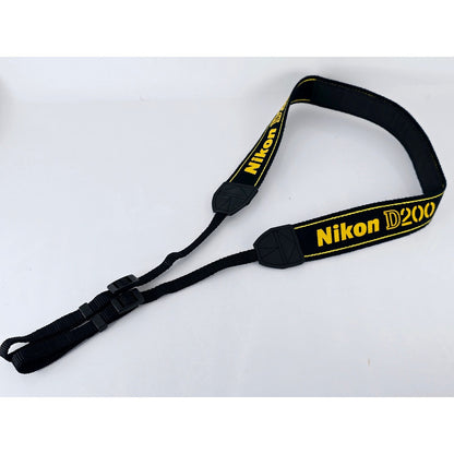 [Pre-owned] Nikon D200 Genuine DSLR Camera Neck Strap 1.5in (3.8cm) — MINT — Japan #3008