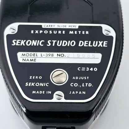 [Pre-owned] Sekonic L-398 Studio Deluxe Exposure Light Meter — Mint — Japan #5489