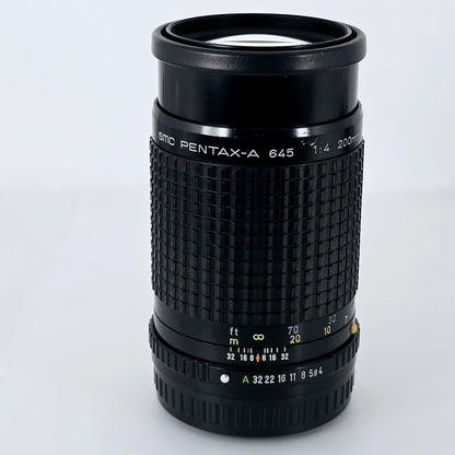 [Pre-owned] SMC Pentax-A 645 200mm f/4 Telephoto Lens for 645 N NII — Near Mint — Japan #5786