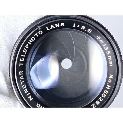 [Pre-owned] Tokyo Koki Minetar Telephoto 135mm F3.5 MF Lens — Near MINT — Japan #3434