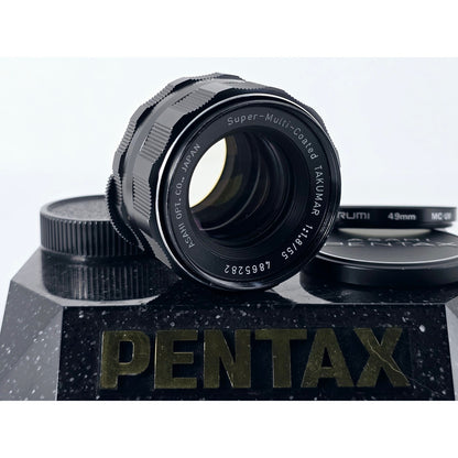 [Pre-owned] Pentax Super Multi Coated Takumar 55mm F1.8 SMC MF Lens M42 — Near MINT — Japan #4760