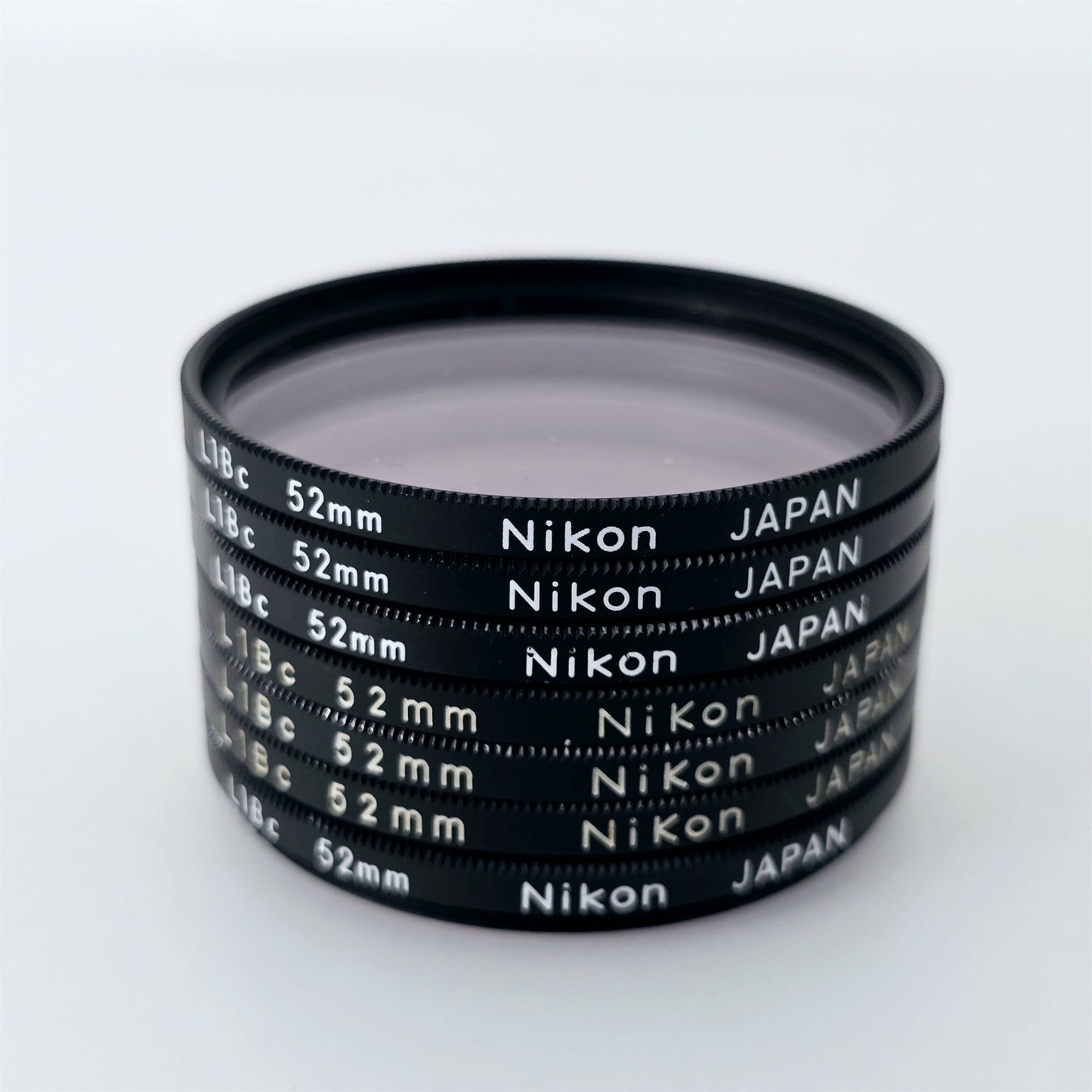 [Pre-owned] Nikon L1Bc 52mm Skylight Lens Filter (Lot of 7) — Near Mint — Japan #5447