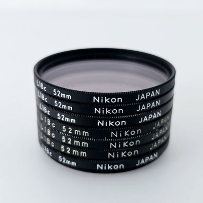 [Pre-owned] Nikon L1Bc 52mm Skylight Lens Filter (Lot of 7) — Near Mint — Japan #5447