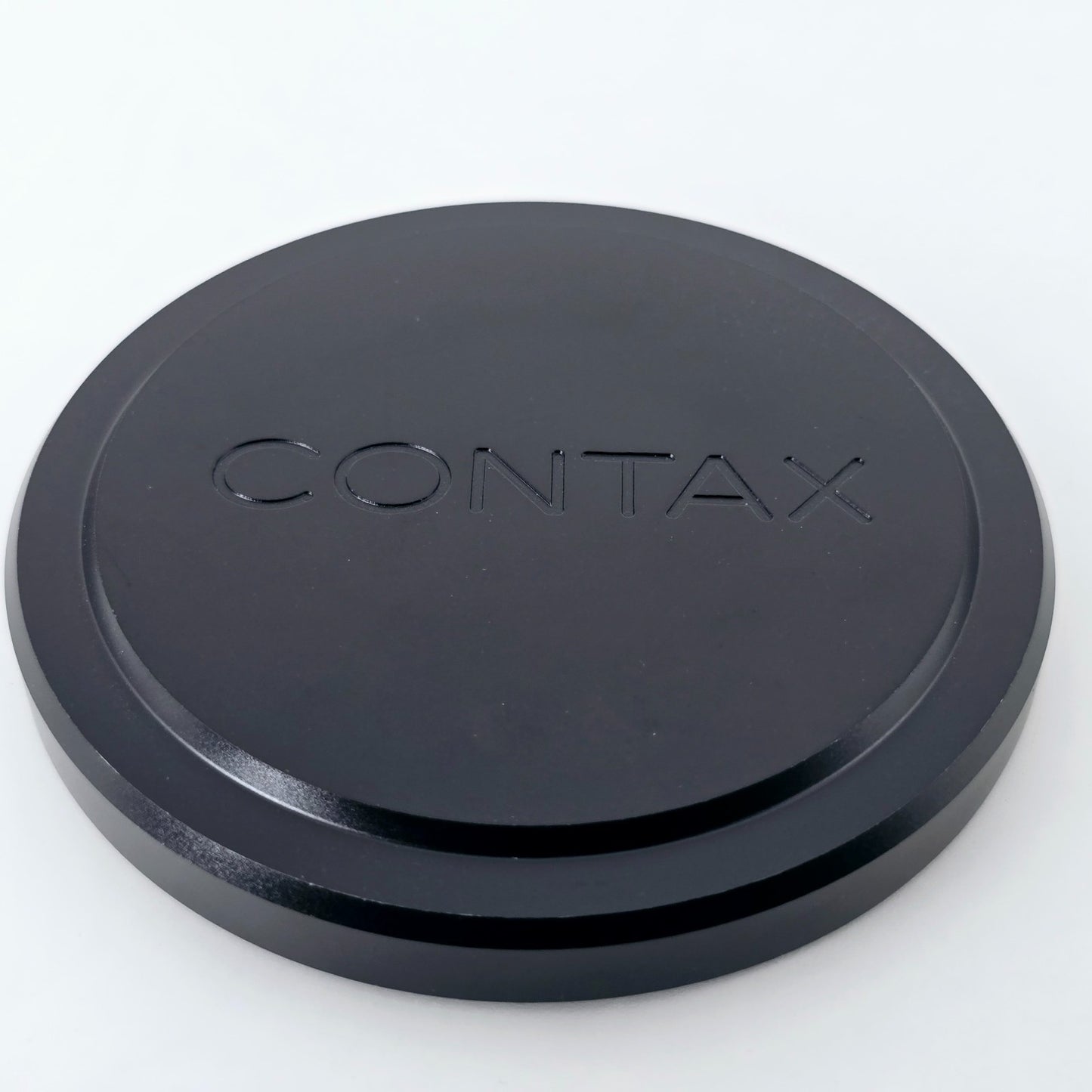 [Pre-owned] Contax Metal Lens Cap Black 89mm K84 K-84 — MINT — Japan #1765