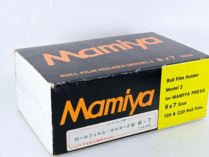 🌸[Unused ] Mamiya Press 6x7 Model 2 II Roll Film Back Holder Genuine from Japan