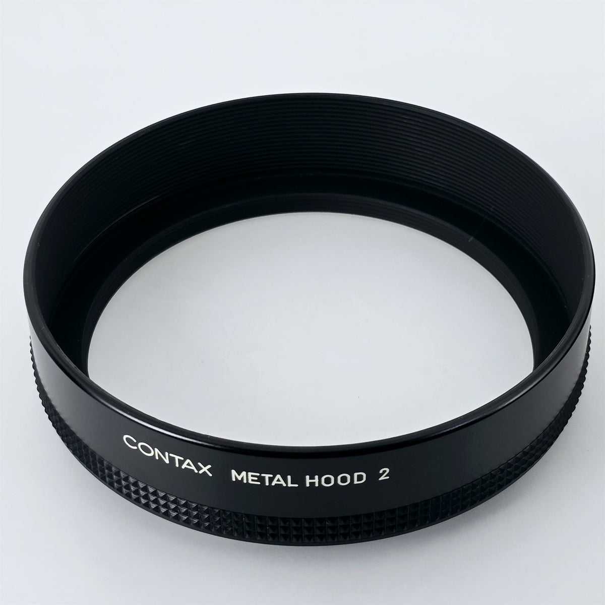 [Pre-owned] Genuine Contax Metal Lens Hood 2 — Top Mint — Japan #5615