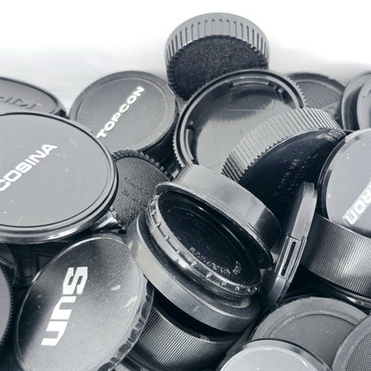 [Pre-owned] Bulk Lot 100 pcs Assorted Front & Rear Camera Lens Caps — Near Mint — Japan #5565