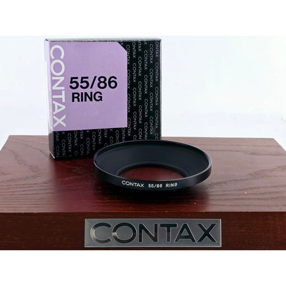 [Pre-owned] Contax Genuine Metal 55-86 Step Up Ring Adapter — Unused — Japan #3953