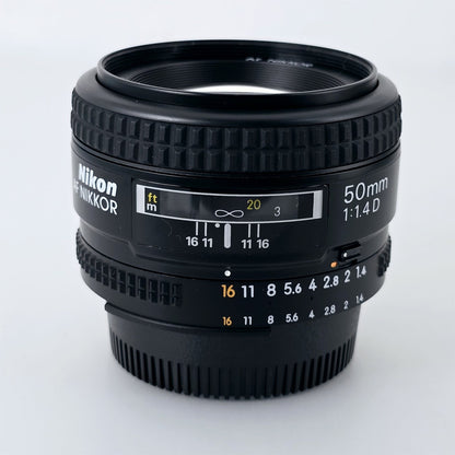 [Pre-owned] Nikon AF Nikkor 50mm F1.4 D Prime Standard Lens — Mint — Japan #4826