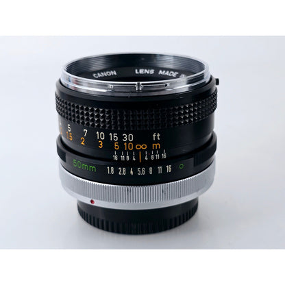 [Pre-owned] Canon FD 50mm f/1.8 MF Standard Lens — Near MINT — Japan #2843
