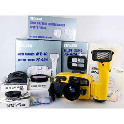 [Pre-owned] Sea & Sea MX-10 Motor Marine 35mm Underwater Camera w/ YS-40A Strobe — Near MINT — Japan #5152