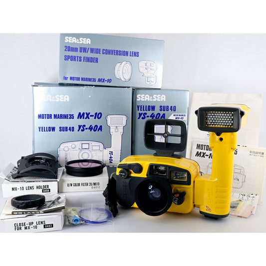 [Pre-owned] Sea & Sea MX-10 Motor Marine 35mm Underwater Camera w/ YS-40A Strobe — Near MINT — Japan #5152