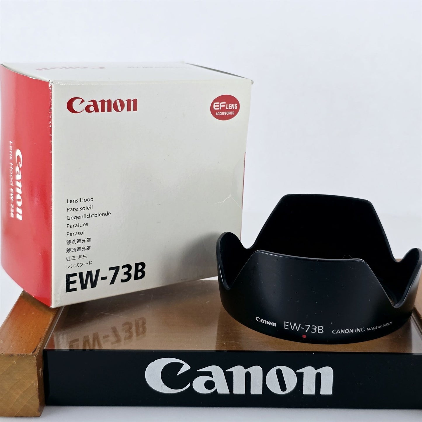 [Pre-owned] Canon EW-73B Lens Hood for EF-S 17-85mm 18-135mm — Near Mint — Japan #5387