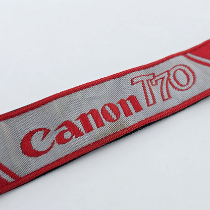 [Pre-owned] Genuine Canon T70 Camera Shoulder Neck Strap for SLR — Near Mint — Japan #5709