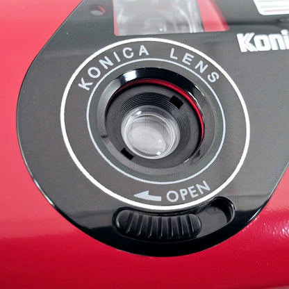 [Pre-owned] Konica K-mini Red Compact 35mm Point & Shoot Film Camera — Top Mint — Japan #5245