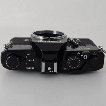 [Pre-owned] Canon FTb Black SLR 35mm Film Camera (Body Only) — Near MINT — Japan #4388