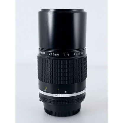 [Pre-owned] Nikon Ai-s Nikkor 200mm F4 Telephoto MF Lens — Near MINT — Japan #4317