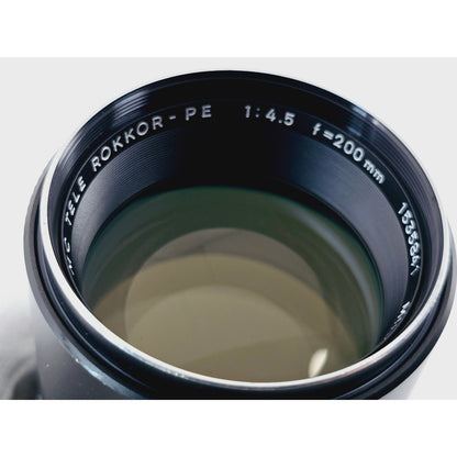[Pre-owned] Minolta MC Tele Rokkor-PE 200mm F4.5 Telephoto MF Lens — Near MINT+++ — Japan #2598