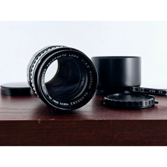 [Pre-owned] Tokyo Koki Minetar Telephoto 135mm F3.5 MF Lens — Near MINT — Japan #3434