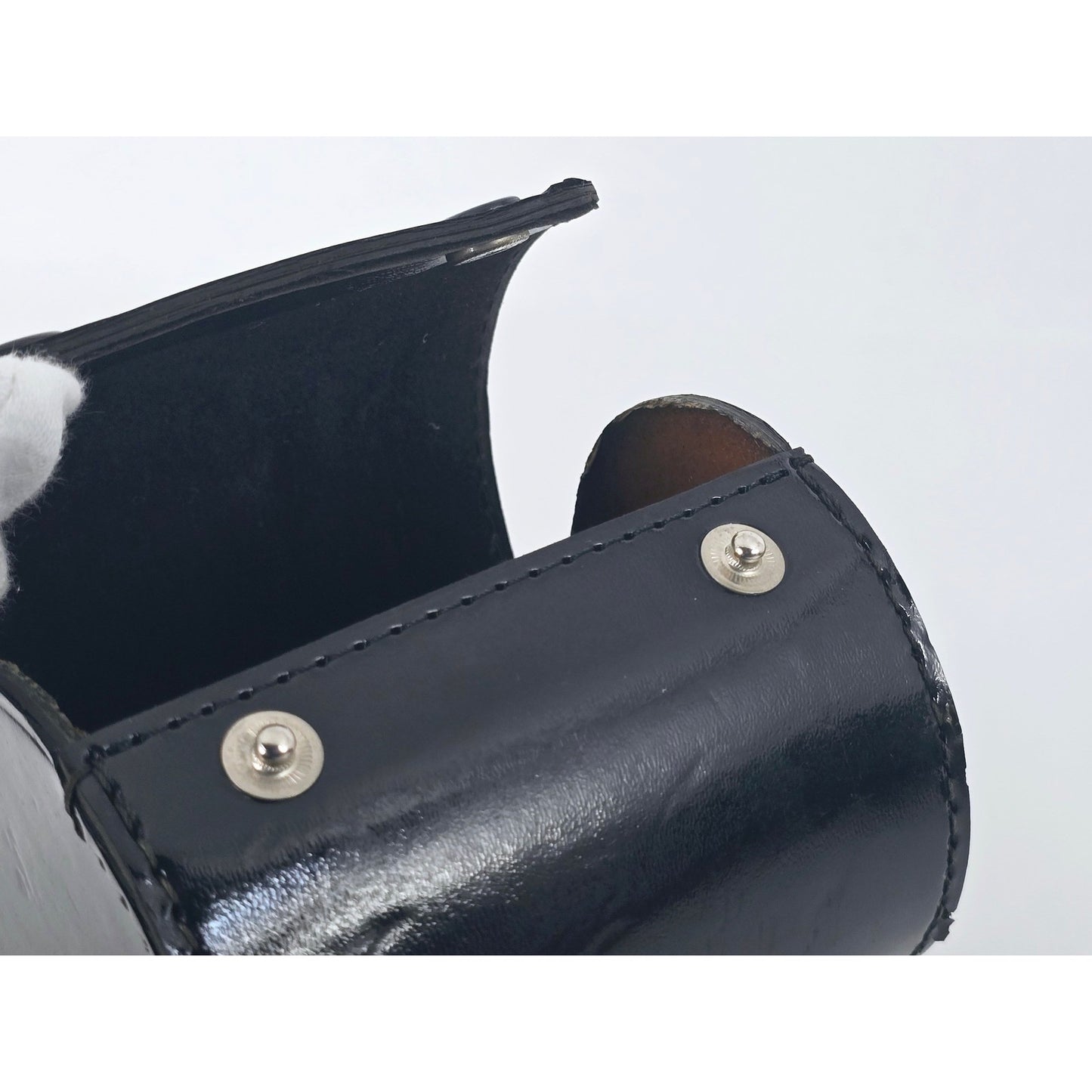 [Pre-owned] Canon EX Lens Hard Leather Case for 35/3.5 95/3.5 125/3.5 — Near MINT — Japan #4662