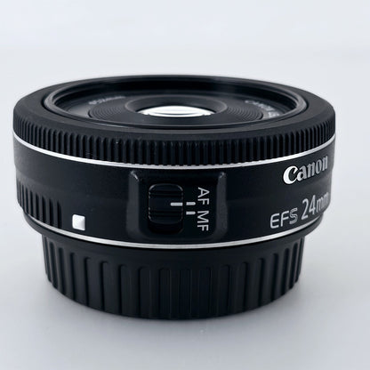 [Pre-owned] Canon EF-S 24mm f/2.8 STM Wide Angle Prime AF Lens — Near Mint+++ — Japan #5603