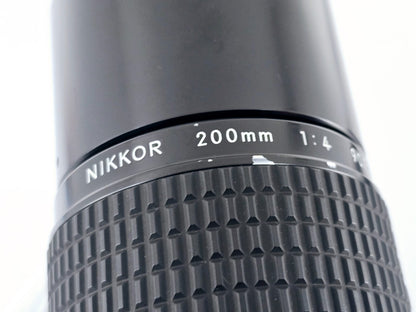 🌸[Near MINT] Nikon Ai-s Ais Nikkor 200mm F4 MF Telephoto Lens From Japan