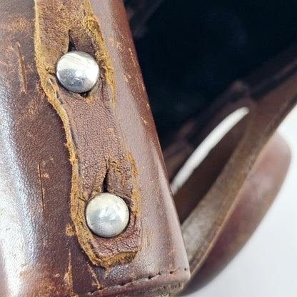 [Pre-owned] Vintage Leica Brown Leather Hard Camera Case — Excellent+++++ — Japan #5455