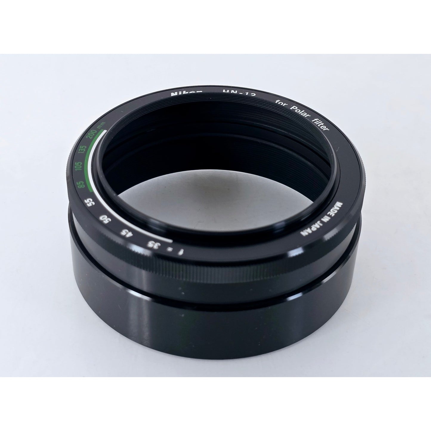 [Pre-owned] Nikon HN-12 Metal Lens Hood for Polarizing Filter — Unused — Japan #4393