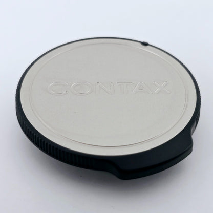[Pre-owned] Contax GK-B Chrome Body Cap & GK-R1 Rear Lens Cap Set for G1 G2 — Top MINT — Japan #1859