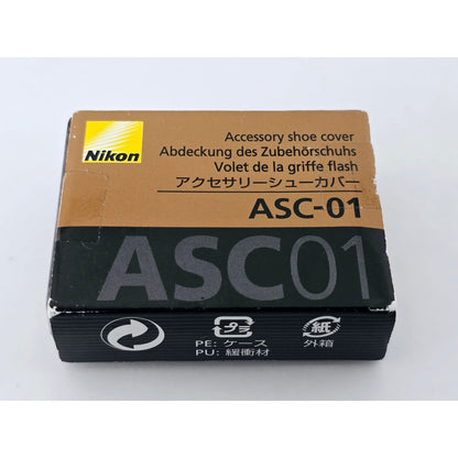 [Pre-owned] Genuine Nikon ASC-01 Accessory Shoe Cover Silver — Unused — Japan #5121