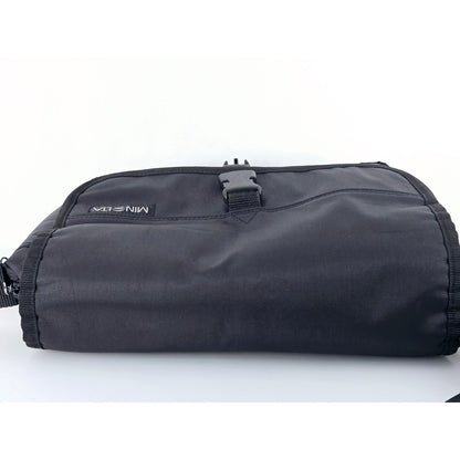 [Pre-owned] Genuine Minolta Camera Lens Shoulder Bag Nylon Black — Near MINT — Japan #5070