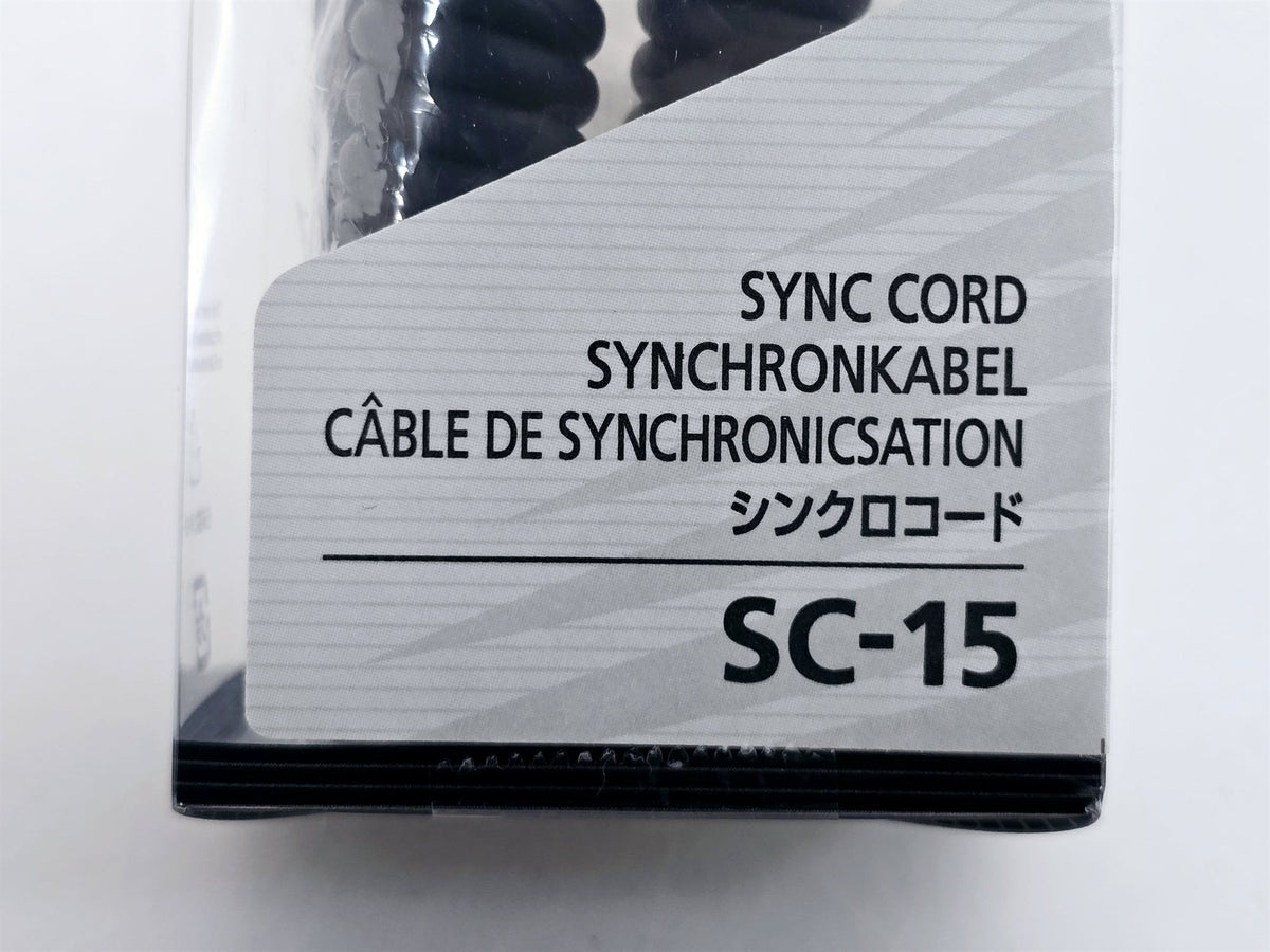[Pre-owned] Nikon SC-15 Sync Cord Flash Cable for F3 F4 F5 F6 FM2 — Unused — Japan #4582