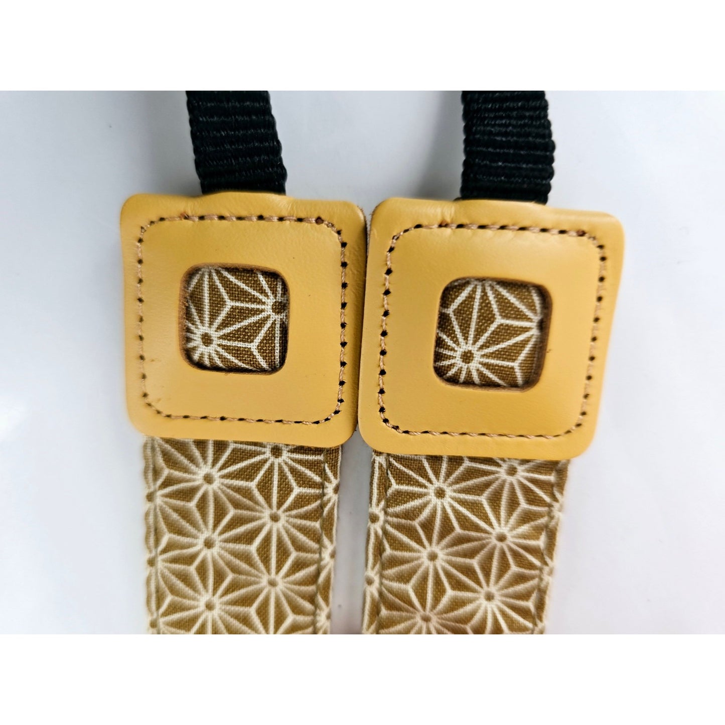 [Pre-owned] Nikon Japanese Hemp Leaf Pattern Camera Strap 3.2cm (1.3in) — Unused — Japan #2911