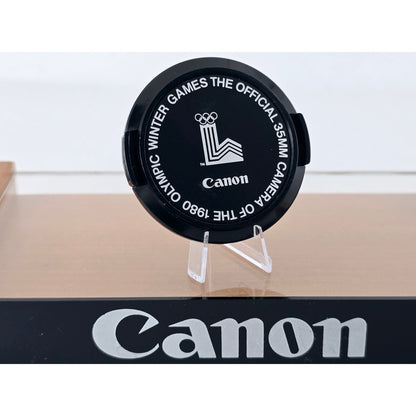 [Pre-owned] Canon Camera Of The 1980 Olympic Winter Games 52mm Lens Cap — Near MINT — Japan #4922