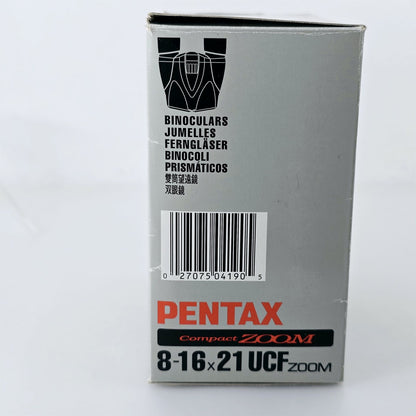 [Pre-owned] Pentax UCF Compact 8-16x21 Zoom Binoculars (Gray) — Near Mint — Japan #5543