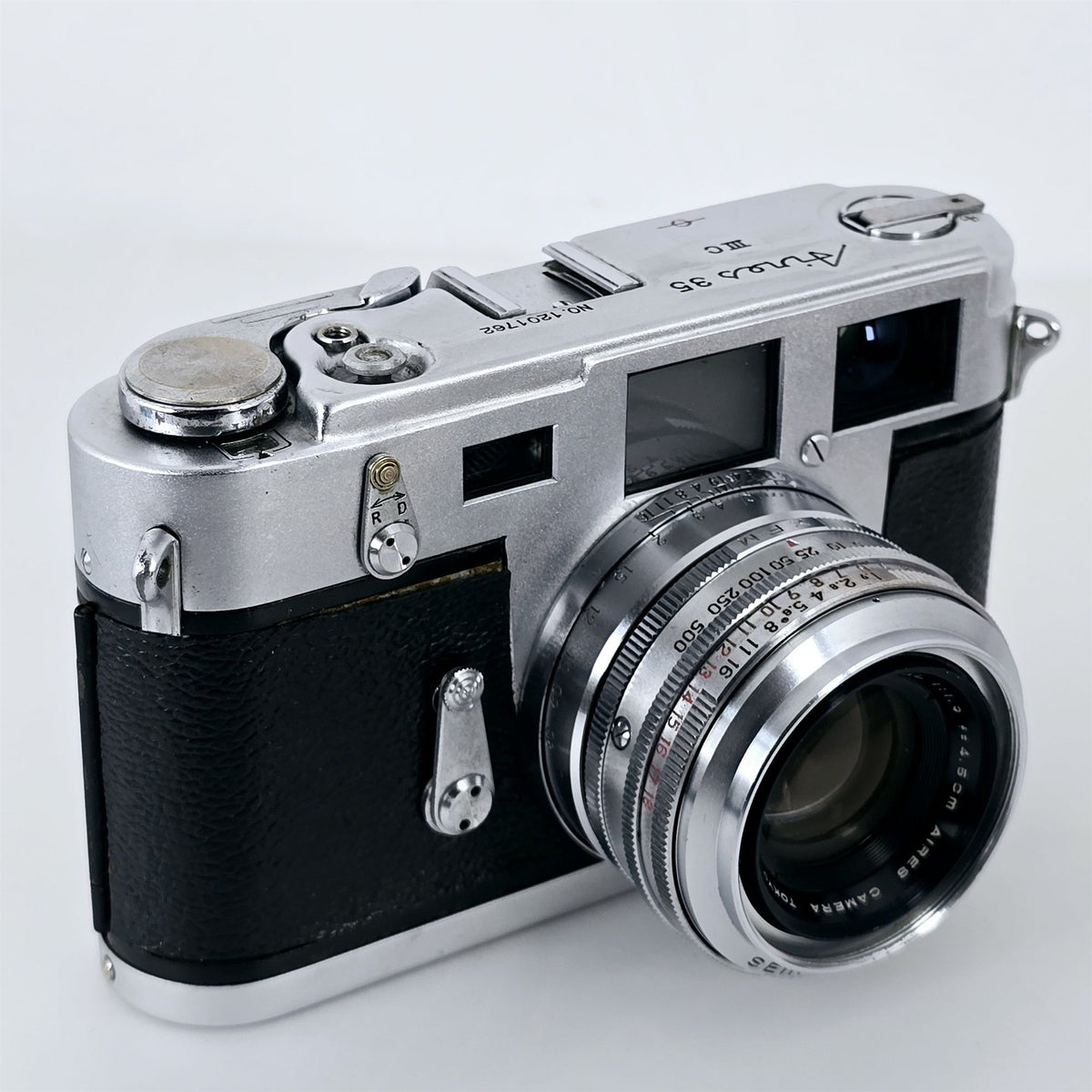 [Pre-owned] Aires 35 IIIC Rangefinder 35mm Film Camera Silver — Excellent+++++ — Japan #5656