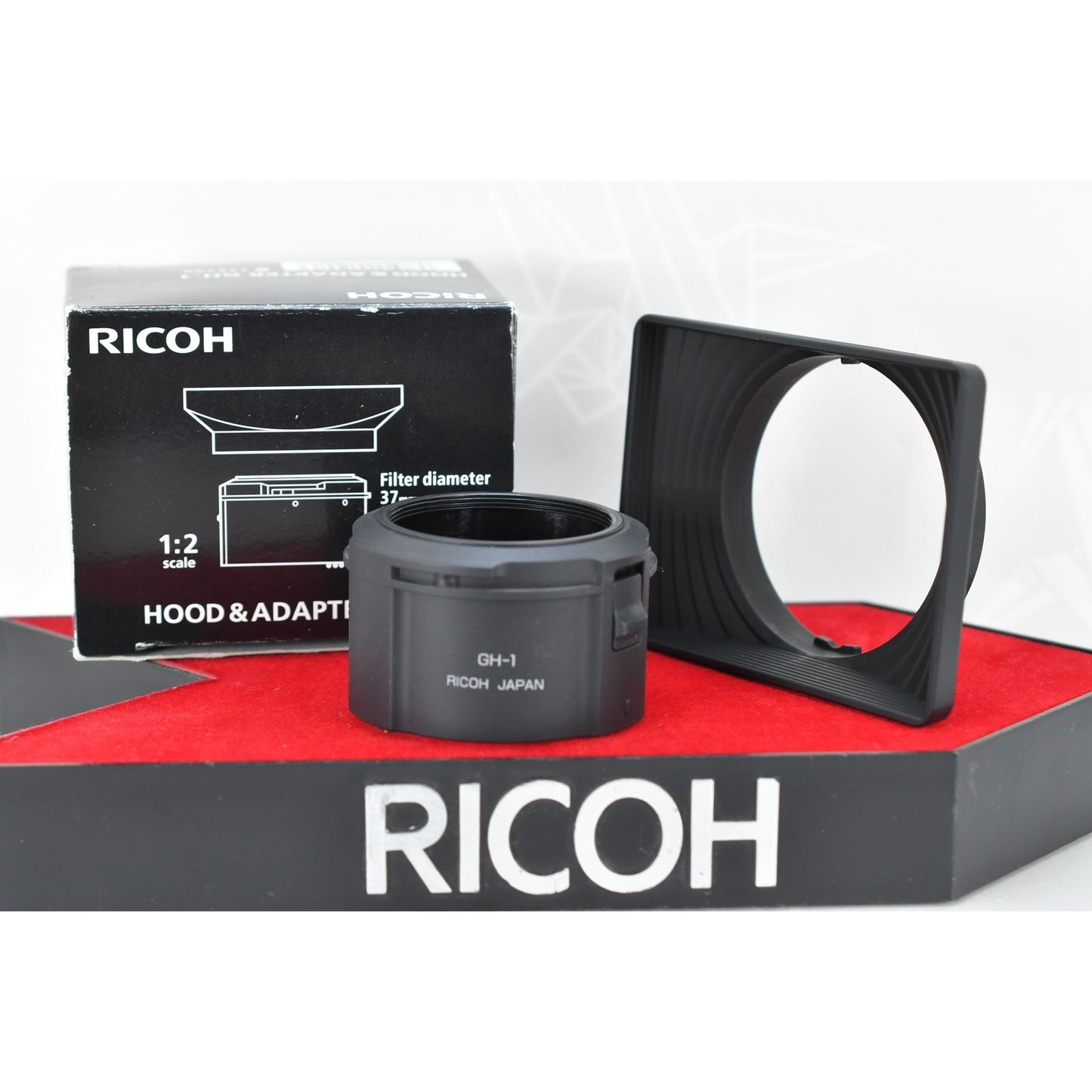 [Pre-owned] Ricoh Lens Hood & Adapter GH-1 for GR Digital & II — Top MINT — Japan #2262