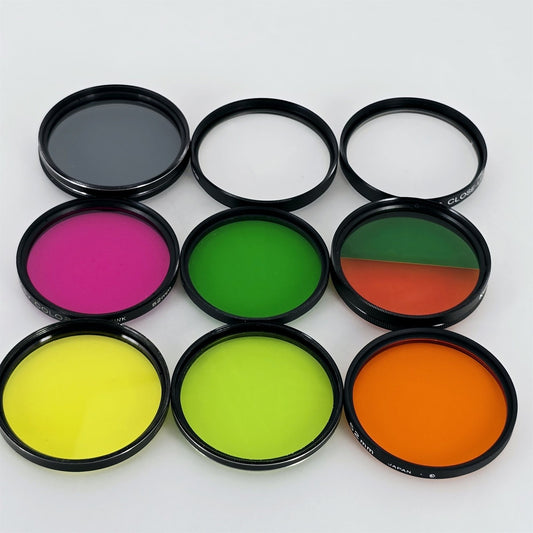 [Pre-owned] Kenko 52mm Lens Filter Assorted Colors Set (9 pcs) — Near Mint — Japan #5770
