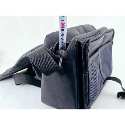 [Pre-owned] Genuine Minolta Camera Lens Shoulder Bag Nylon Black — Near MINT — Japan #5070