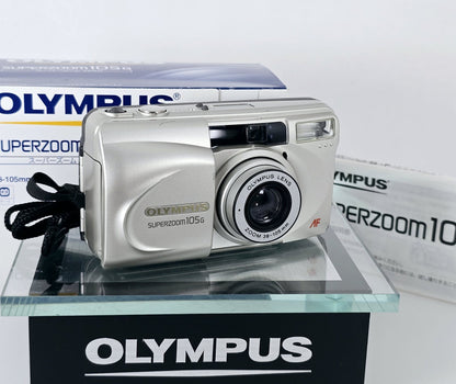 [Pre-owned] Olympus Superzoom 105G Point & Shoot 35mm Film Camera — Near Mint — Japan #5847