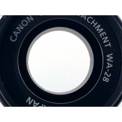 [Pre-owned] Canon WA-28 Wide Attachment Lens for Camcorder — Near MINT — Japan #3841