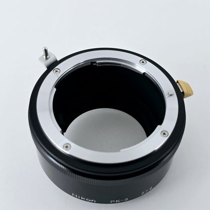 [Pre-owned] Nikon PK-3 Auto Extension Ring Tube 27.5 for F Mount SLR — Mint — Japan #5695
