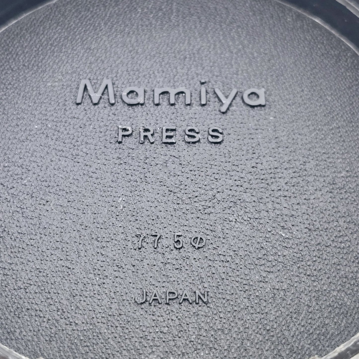 [Pre-owned] Mamiya Press Front Lens Cap (1960s) — Excellent+++++ — Japan #5243