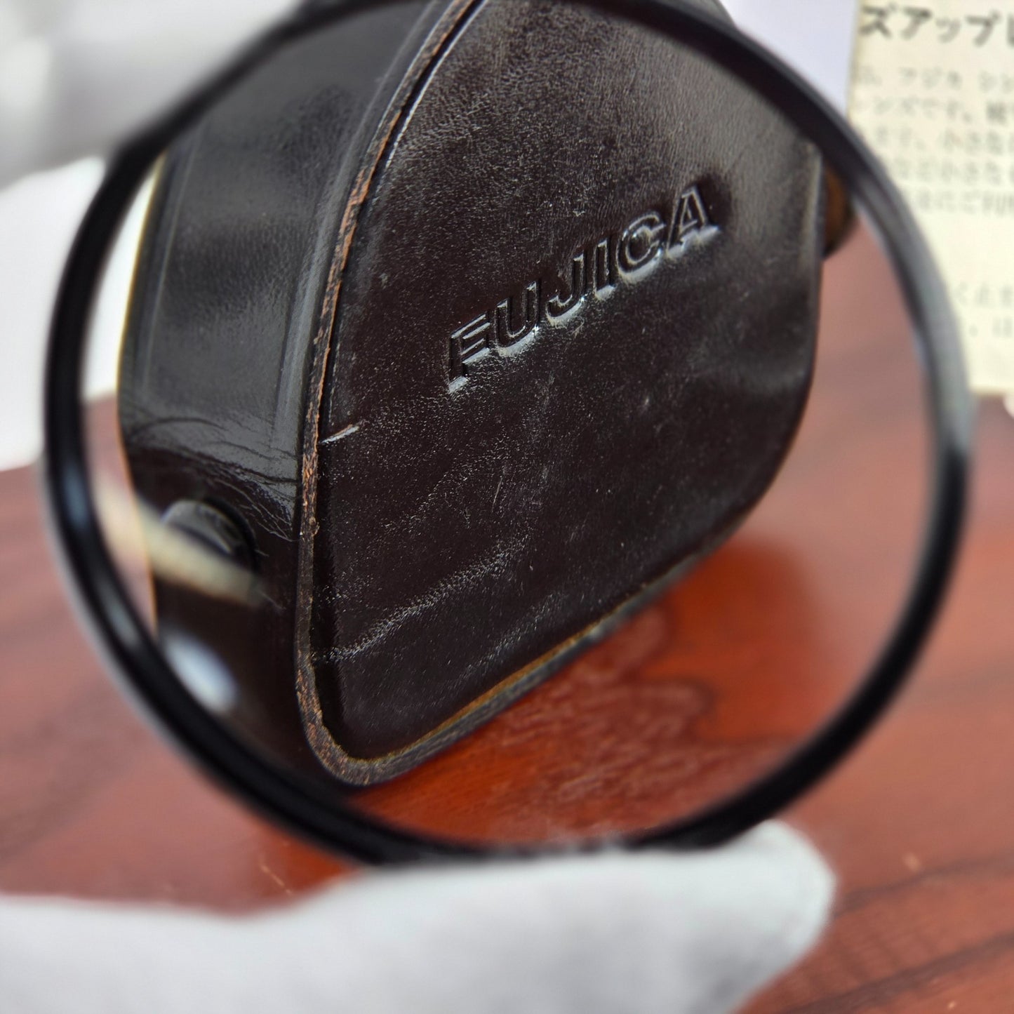 [Pre-owned] Fujica Single-8 Z600 Close Up Lens 47mm w/ Case Genuine — Near MINT — Japan #1745