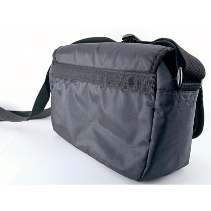 [Pre-owned] Genuine Minolta Camera Lens Shoulder Bag Nylon Black — Near MINT — Japan #5070