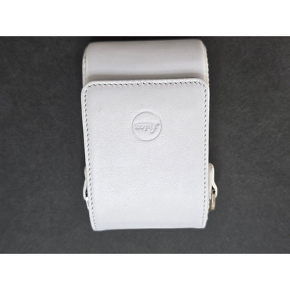 [Pre-owned] Leica 18699 Genuine Leather Camera Case White for C-LUX 2 — Unused — Japan #2477