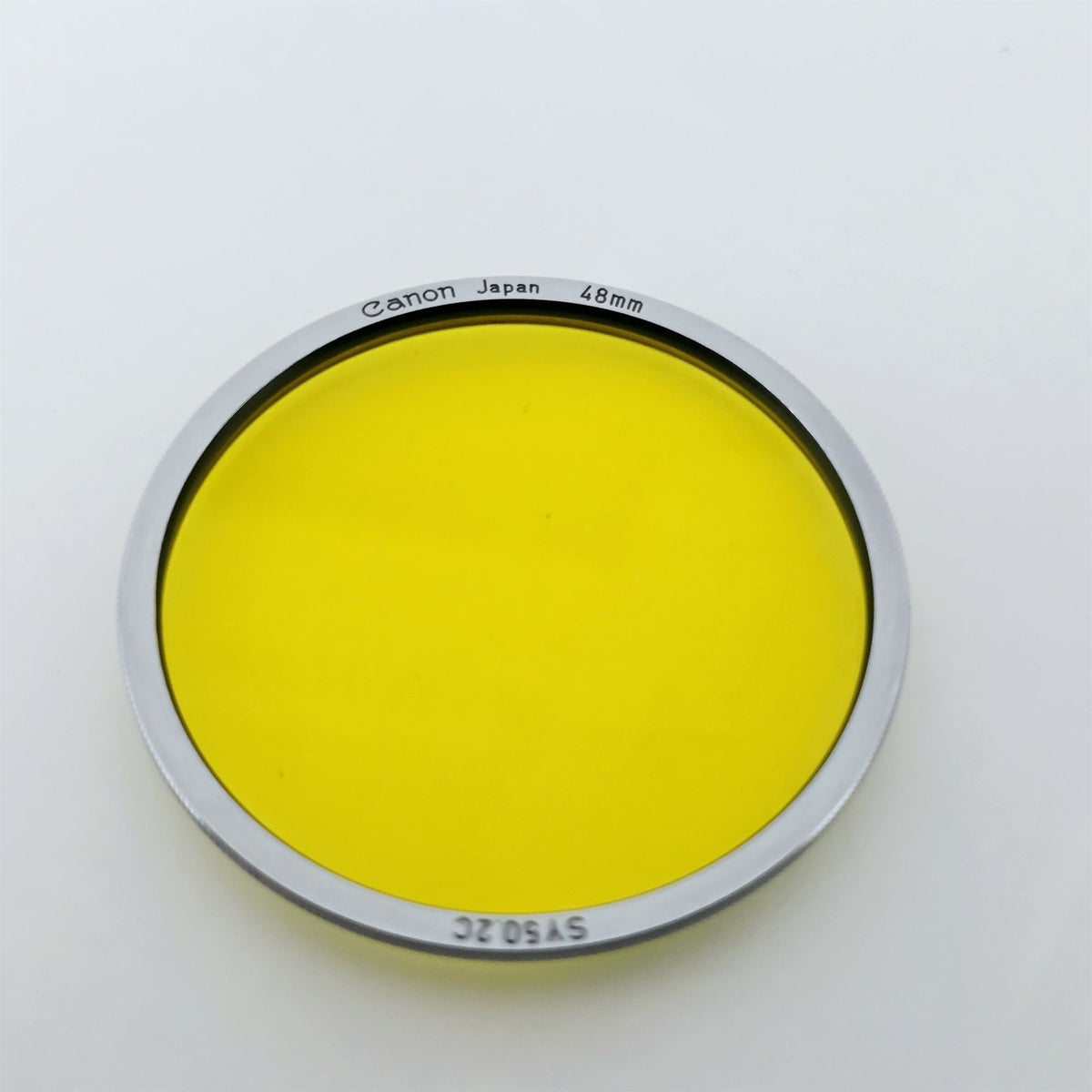 [Pre-owned] Genuine Canon SY50.2C 48mm Yellow Lens Filter — Near Mint — Japan #5689