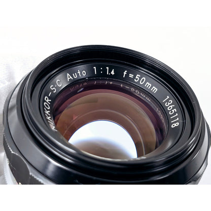 [Pre-owned] Nikon Nikkor-S.C Auto 50mm f/1.4 Non-Ai MF Lens — Near MINT — Japan #3124