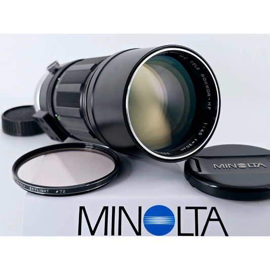 [Pre-owned] Minolta MC Tele Rokkor-HF 300mm F4.5 MF Lens — Near MINT+++ — Japan #4932