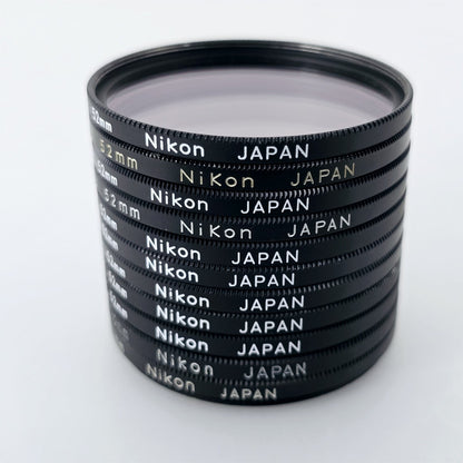 [Pre-owned] Nikon L37 / L37c 52mm UV Protective Lens Filter (Lot of 11) — Near Mint — Japan #5448